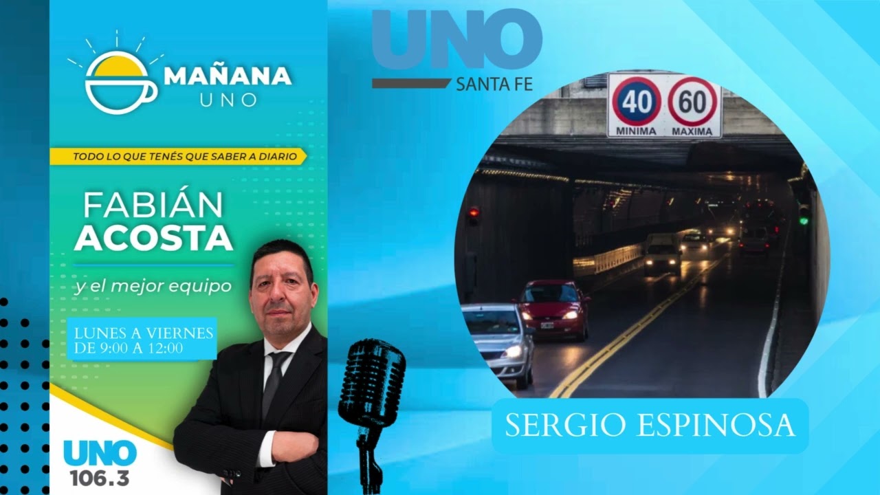 Sergio Espinosa dio detalles de las obras que se realizan en el Túnel Subfluvial "Uranga.- Sylvestre Begnis"