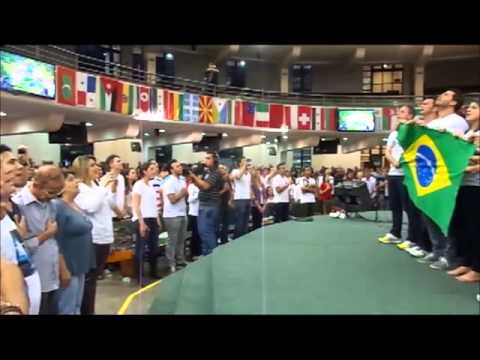 Bem vindo.......22 Junho 2013  - Batista Lagoinha -  Culto de Jovens  - Hino Nacional