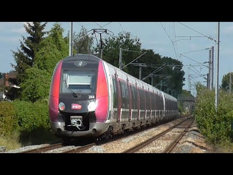 Z50000 NAT : Départ de la gare de Franconville Le Plessis Bouchard sur la ligne H du Transilien