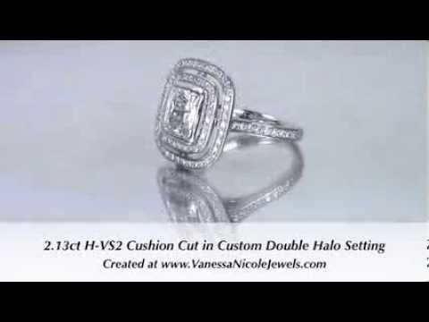 Cushion cut Engagement Rings - Megan's 2ct Cushion Cut Diamond Engagement Ring