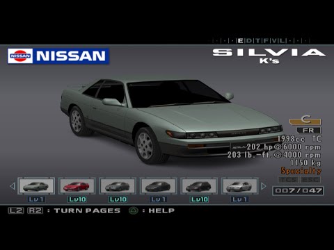 Enthusia Power Upgrade Comparison- Nissan Silvia K's (S13)