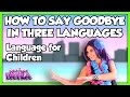 Language For Children And Kids How To Say Goodbye In French And Spanish On Tea Time With Tayla