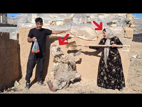 "Repairing the hut by Bardiya: Woman attacks cave dweller"