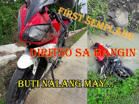 My first Crash ft. Yamaha R15 v2