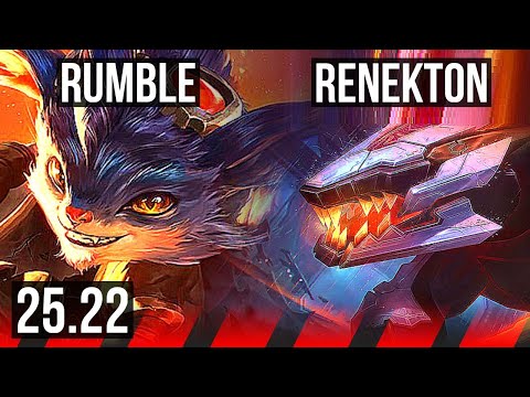 RUMBLE vs RENEKTON (TOP) | NA Master | 25.22