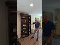 Bookcase hiding a secret room in home in San Diego California