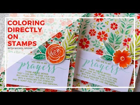 Simon Says Stamp | Coloring On Stamps with Water Based Markers