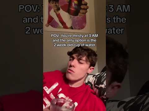 The 2 week old cup of water 💀💀☠️☠️