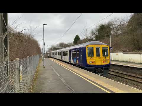 Slow Liverpool Tain Leaving Bryn Station - 4 Feb 2023 - by Daddy Bus