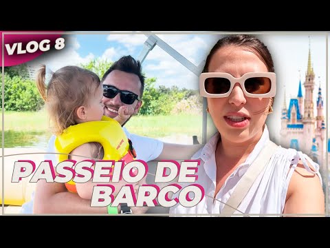 VLOG 8 EM ORLANDO - ANDAMOS DE LANCHA NA DISNEY + PASSEIO DE GÔNDOLA DE GRAÇA + ANIVERSÁRIO DO LE