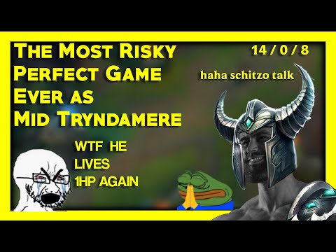 PERFECT Game STOMP as Mid Tryndamere -  Invading Jungle Strat is OP