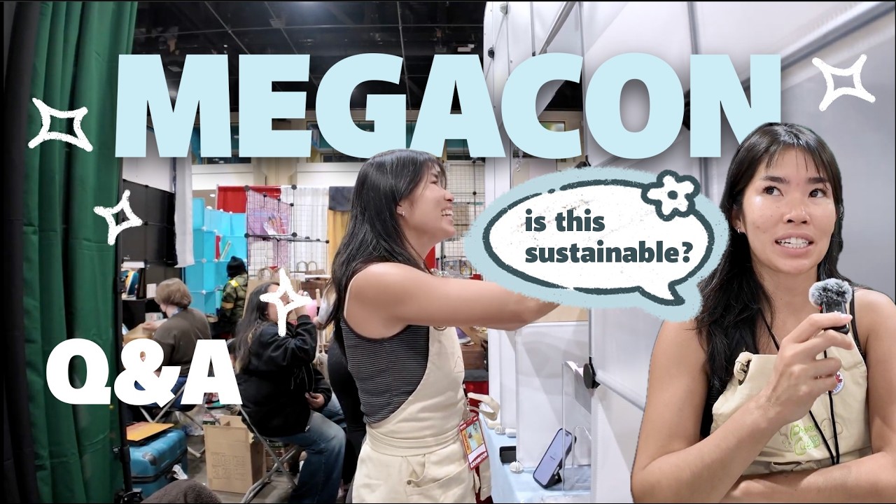 MegaCon Artist Alley Vlog 🌱 + a very honest artist alley Q&A