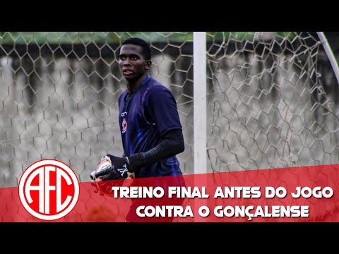 Fim da preparação para o jogo entre America x Gonçalense pelo Sub-20