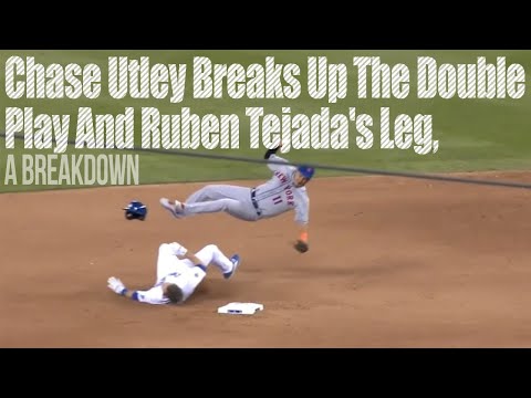 Chase Utley breaks up the double play and Rubén Tejada's leg, a breakdown
