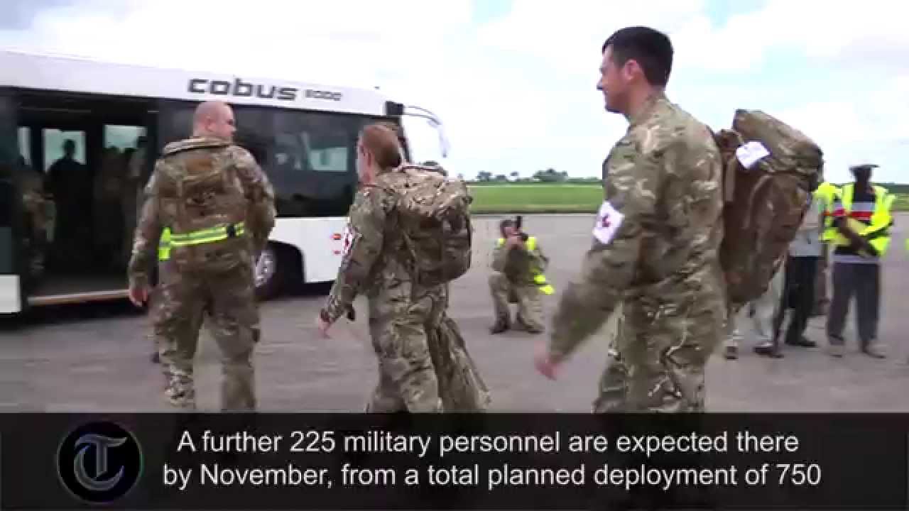 British Army medics arrive in Sierra Leone to fight Ebola