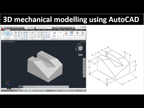 3D Modelling using AutoCAD Model 1