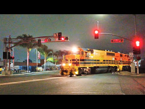 #elcajon Freight Train Using Bypass #railroadcrossing (Marshall Ave & Petree St)