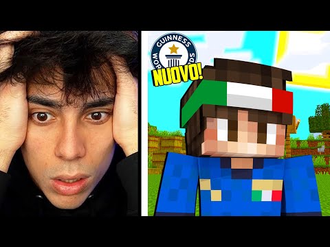 PARRINS REAGISCE AL NUOVO RECORD ITALIANO *IMPOSSIBILE?* - Minecraft ITA