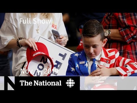 The National for Monday, Nov. 4  — Partisan politics and the 2020 election; May resigns