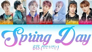 Download lagu BTS (방탄소년단) 'Spring Day (봄날)'  (Color Coded Han|Rom|Eng lyrics) mp3