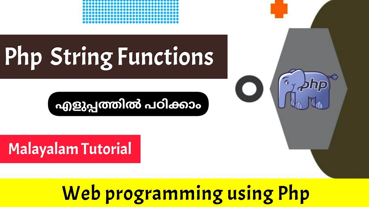 String functions|Web programming using Php|Malayalam Tutorial