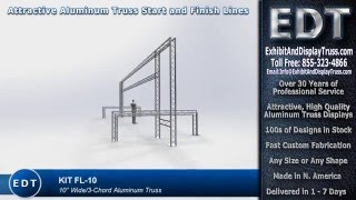 FL-10 Best Reviewed Portable Truss Arch Kit for 5k finish lines and racing events