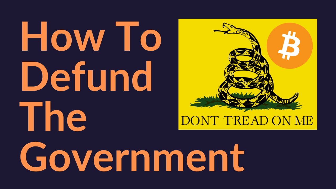 How To Defund Governments