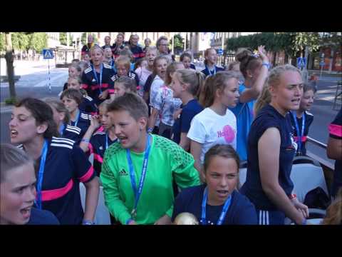 Gothia Cup 2016 G13 Winner KFV Segeberg Bus through Gothenburg