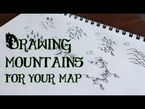 Drawing Mountains - 7 Styles for Maps