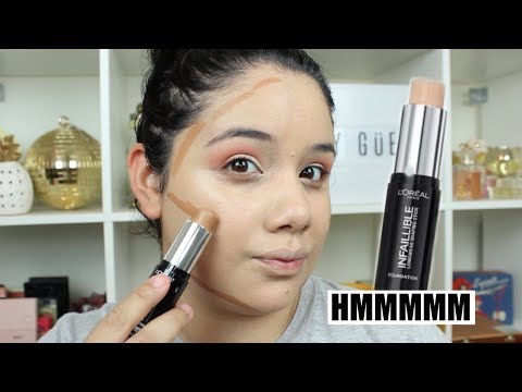 NEW L'OREAL INFALLIBLE SHAPING STICK FOUNDATION | REVIEW & DEMO Video
