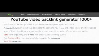 Backlink it For Free For More Massive Youtube Views Mass Ping