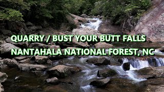 Quarry Falls / Bust Your Butt Falls - Highlands, North Carolina  // 4K