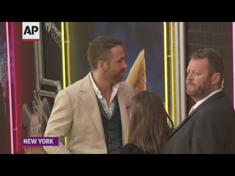 Actor Ryan Reynolds jokes about hiding behind Pikachu at the US premiere of "Pokémon Detective Pikachu," and says he will not be attending the Met Gala. (May 3)