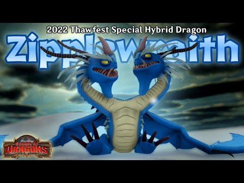 Zipplewraith: Full Growth - New 2022 Thawfest Special Limited Hybrid Dragon | School of Dragons
