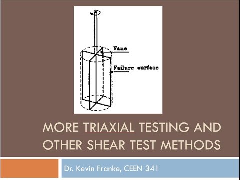 CEEN 341 - Lecture 21 - Methods to Measure Undrained Shear Strength
