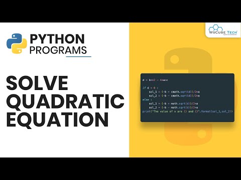 Python Program Solve A Quadratic Equation In Python Hindi Complete Tutorial