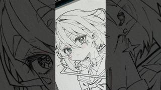 ⚡️毎日アナログ原画制作チャレンジ中！✍🏻 #アナログイラスト #drawing #animeart  #shorts