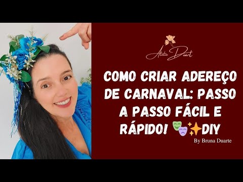 Como Criar Adereço de Carnaval: Passo a Passo Fácil e Rápido! 🎭✨ | DIY