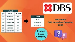 Download the video "DBS Bank SQL Interview Question - Find the missing weeks in a table"