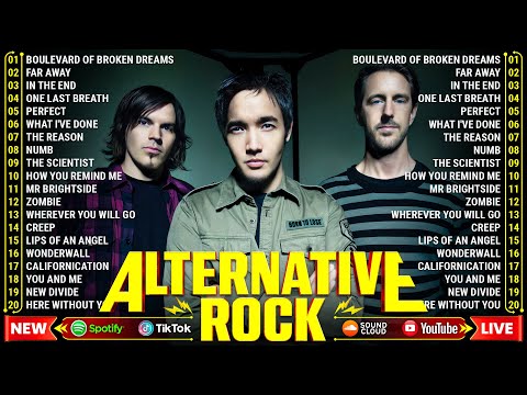 Alternative Rock Of The 2000s🎶Nickelback, Linkin Park, Coldplay, Green Day, Evanescence, Creed
