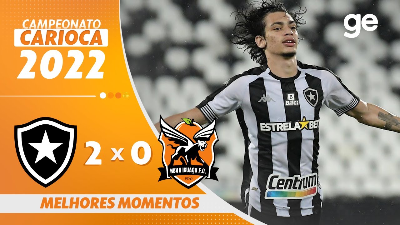 VÍDEO: Gols de Matheus Nascimento e melhores momentos da vitória do Botafogo sobre o Nova Iguaçu