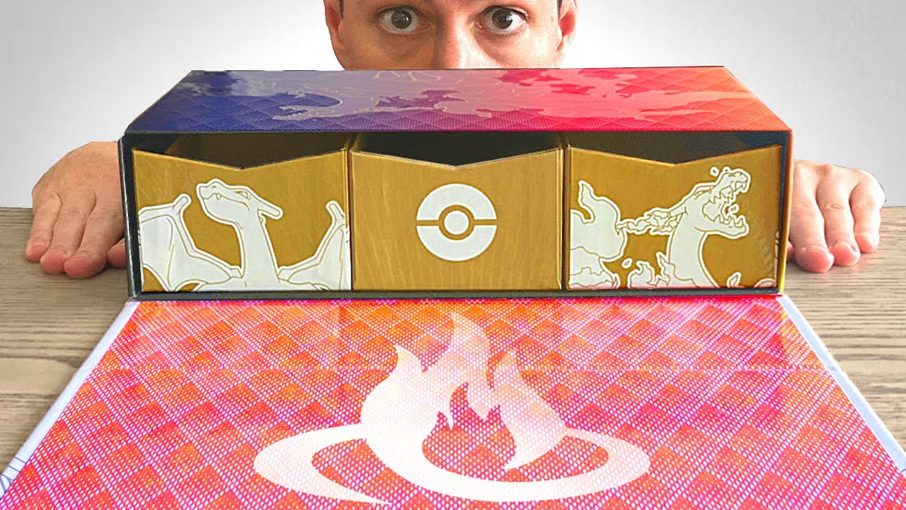 THE $100 POKEMON CHARIZARD ULTRA PREMIUM COLLECTION BOX! Opening it