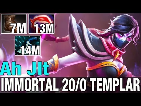 Ah JIt 7,7k MMR Plays Templar Assassin 20/0 - Dota 2