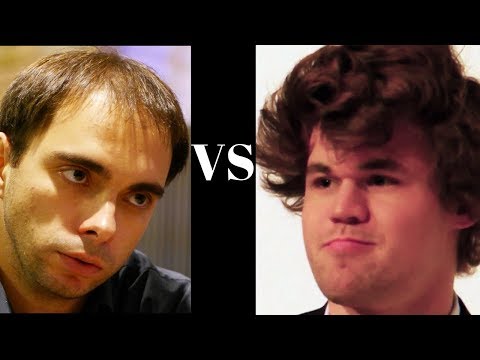Magnus Carlsen: Alexander Riazantsev vs Magnus Carlsen - EU-ch 6th 2005 - Queen's Indian (E12)