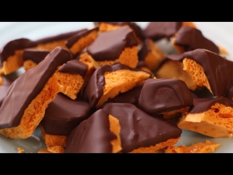 Sponge Toffee covered in Dark Chocolate | Julie Nolke