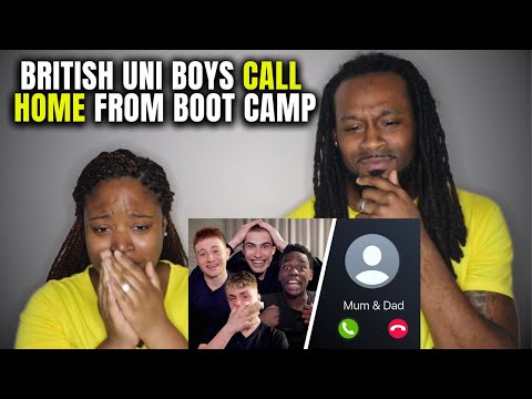 🇰🇷🇬🇧 SO EMOTIONAL! Americans React to British Uni Boys Call Home from Boot Camp
