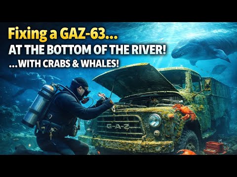 ASMR Car Restoration Deep Underwater Repair: GAZ-63  #[Car Rebirth]2026
