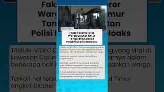 Fakta Pocong Teror Warga Ciputat Timur Tangerang Selatan, Polisi Pastikan itu Hoaks
