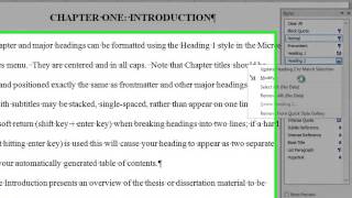 UCF ETD Tutorial: Subheadings