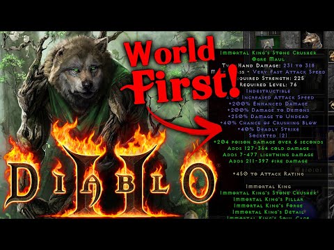 IMMORTAL KING SET on DRUID RULES | Diablo 2 Resurrected